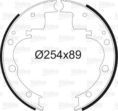 Valeo 562594 - Brake Shoe Set autospares.lv