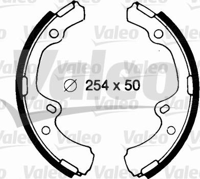 Valeo 562691 - Brake Shoe Set autospares.lv