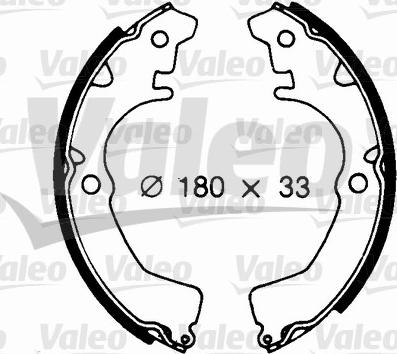 Valeo 562682 - Brake Shoe Set autospares.lv