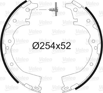 Valeo 562639 - Brake Shoe Set autospares.lv