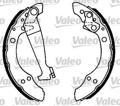 Valeo 562051 - Brake Shoe Set autospares.lv