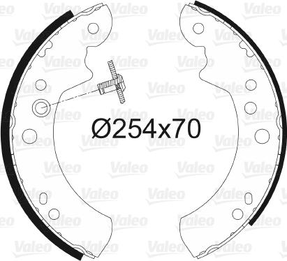 Valeo 562065 - Brake Shoe Set autospares.lv