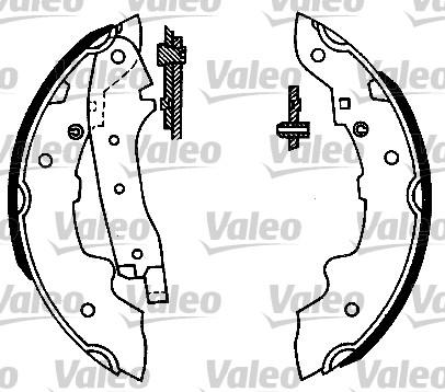 Valeo 562027 - Brake Shoe Set autospares.lv