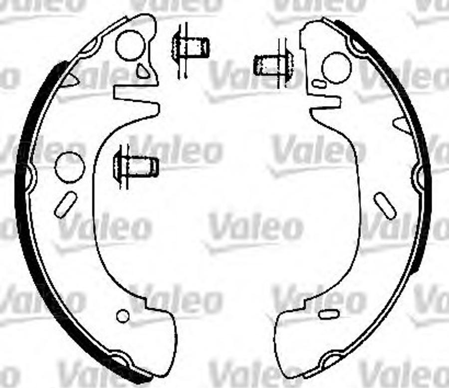 Valeo 562075 - Brake Shoe Set autospares.lv