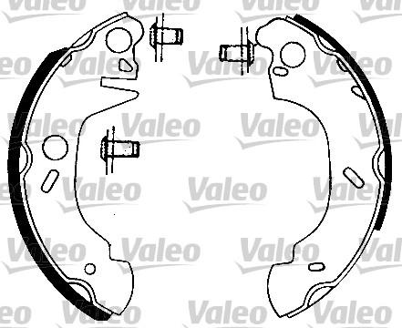 Valeo 562073 - Brake Shoe Set autospares.lv