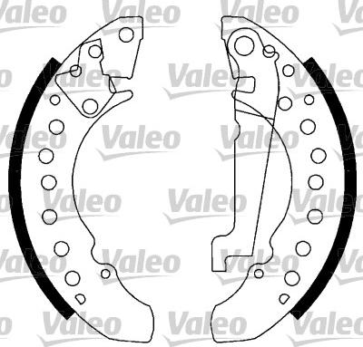 Valeo 562769 - Brake Shoe Set autospares.lv