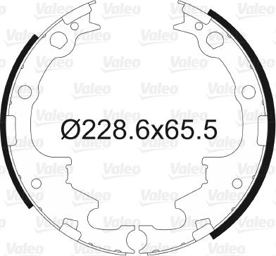 Valeo 562768 - Brake Shoe Set autospares.lv