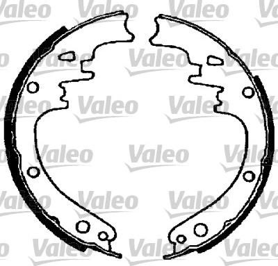 Valeo 562730 - Brake Shoe Set autospares.lv