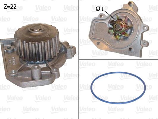 Valeo 506943 - Water Pump autospares.lv