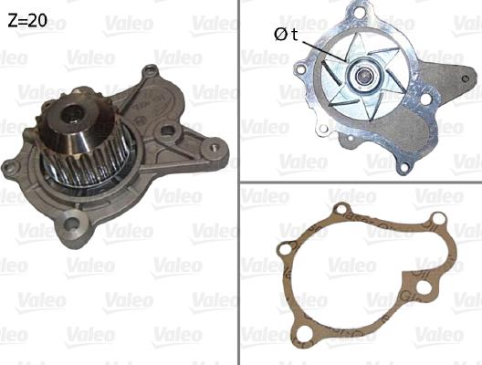 Valeo 506922 - Water Pump autospares.lv