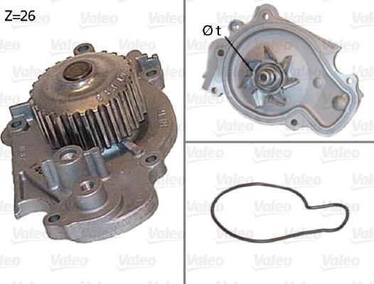 Valeo 506443 - Water Pump autospares.lv