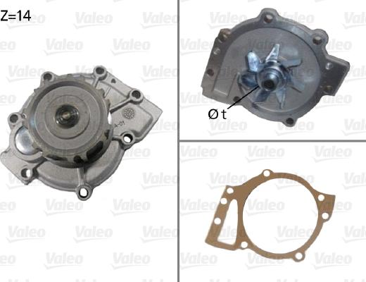 Valeo 506588 - Water Pump autospares.lv