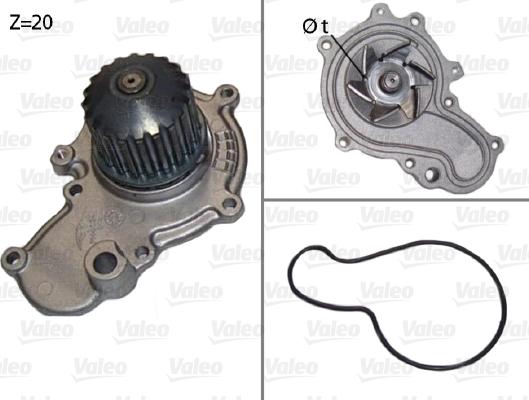 Valeo 506538 - Water Pump autospares.lv