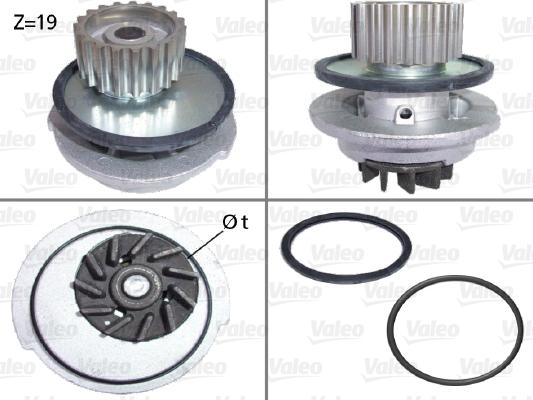 Valeo 506648 - Water Pump autospares.lv