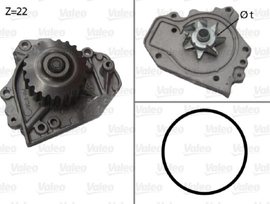 Valeo 506680 - Water Pump autospares.lv