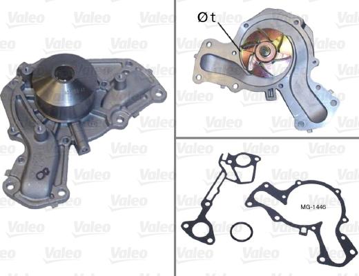 Valeo 506633 - Water Pump autospares.lv