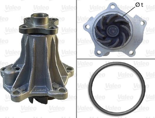 Valeo 506047 - Water Pump autospares.lv