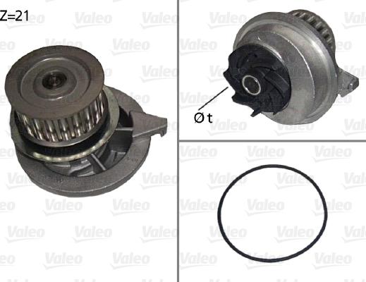 Valeo 506080 - Water Pump autospares.lv