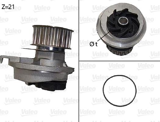 Valeo 506087 - Water Pump autospares.lv