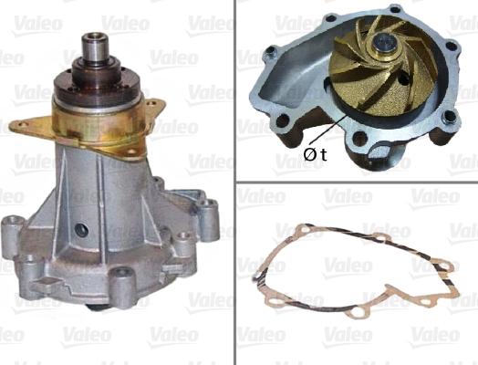 Valeo 506078 - Water Pump autospares.lv