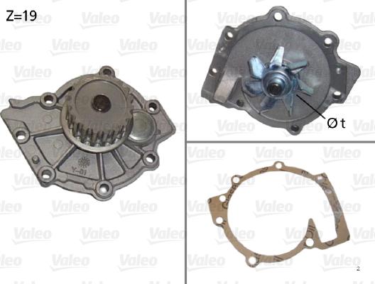 Valeo 506854 - Water Pump autospares.lv