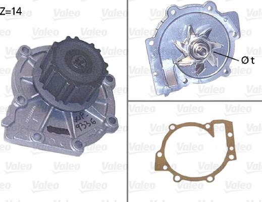 Valeo 506853 - Water Pump autospares.lv