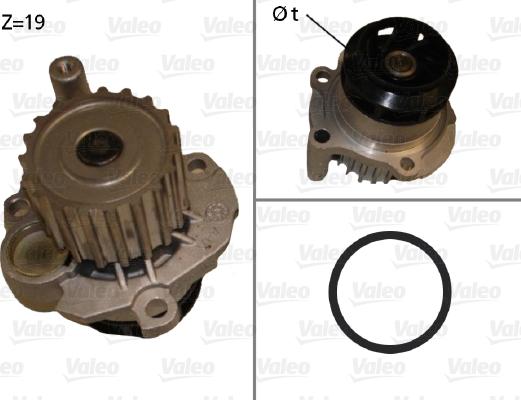 Valeo 506874 - Water Pump autospares.lv