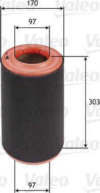 Valeo 585695 - Air Filter, engine autospares.lv