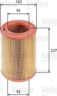 Valeo 585645 - Air Filter, engine autospares.lv