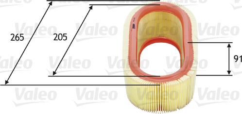 Valeo 585647 - Air Filter, engine autospares.lv