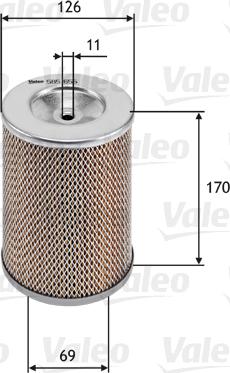 Valeo 585655 - Air Filter, engine autospares.lv