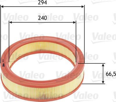 Valeo 585651 - Air Filter, engine autospares.lv