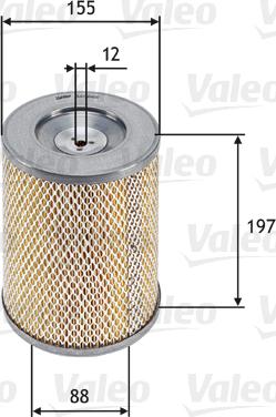 Valeo 585666 - Air Filter, engine autospares.lv