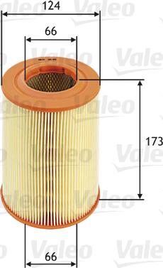 Valeo 585661 - Air Filter, engine autospares.lv