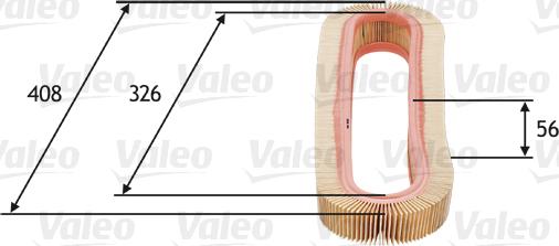 Valeo 585667 - Air Filter, engine autospares.lv