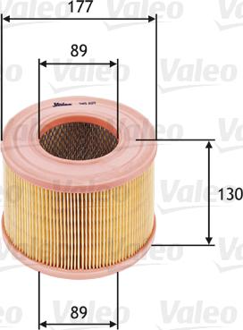 Valeo 585605 - Air Filter, engine autospares.lv