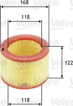 Valeo 585600 - Air Filter, engine autospares.lv