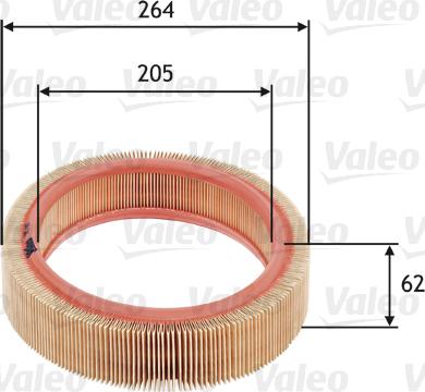 Valeo 585607 - Air Filter, engine autospares.lv