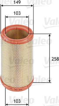 Valeo 585611 - Air Filter, engine autospares.lv