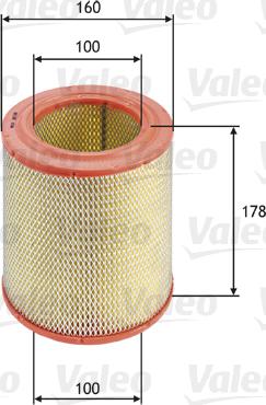Valeo 585618 - Air Filter, engine autospares.lv