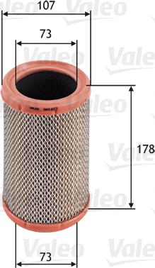 Valeo 585613 - Air Filter, engine autospares.lv