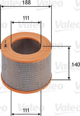 Valeo 585685 - Air Filter, engine autospares.lv