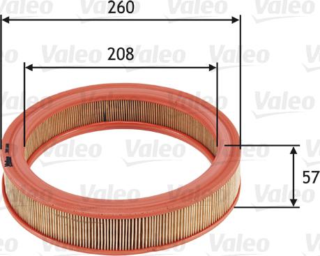 Valeo 585686 - Air Filter, engine autospares.lv