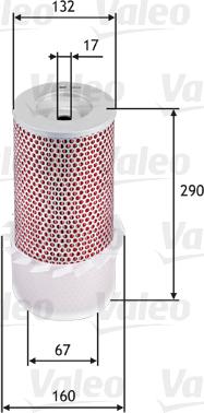 Valeo 585636 - Air Filter, engine autospares.lv