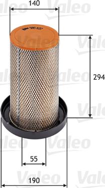 Valeo 585637 - Air Filter, engine autospares.lv