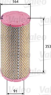 Valeo 585624 - Air Filter, engine autospares.lv
