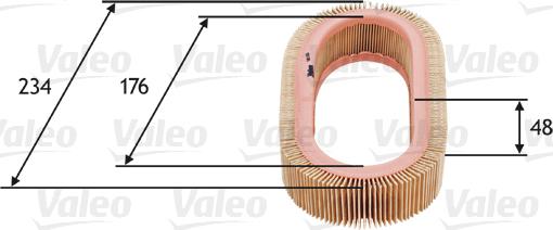 Valeo 585628 - Air Filter, engine autospares.lv