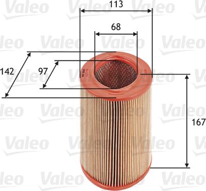 Valeo 585623 - Air Filter, engine autospares.lv