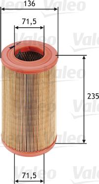 Valeo 585622 - Air Filter, engine autospares.lv