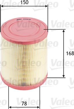 Valeo 585676 - Air Filter, engine autospares.lv